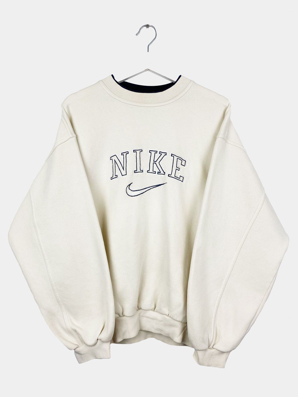 Sudadera nike blanca vintage hot sale
