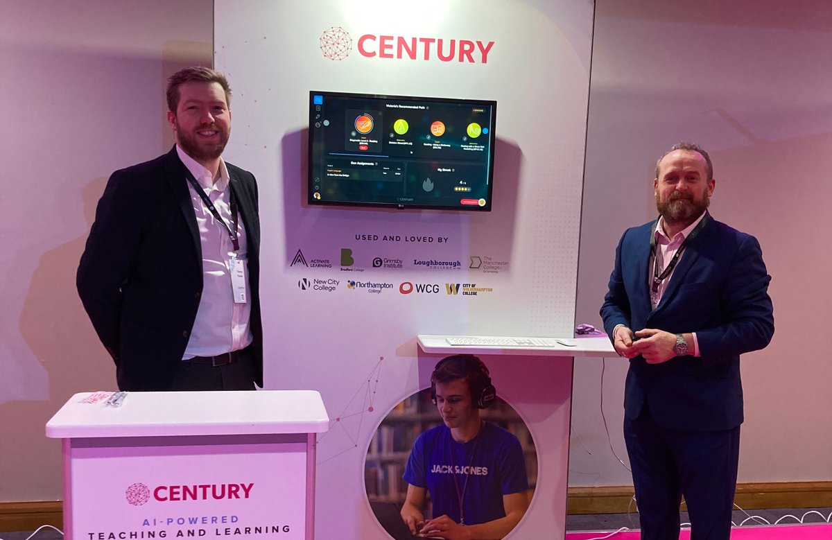 ThisIsCentury's tweet photo. Are you at @jisc #digifest22 today? 💻

Visit stand 26, exhibition hall 3 for a chat with our Chief Education Officer Tom and Partnerships Manager Paul. https://t.co/Iz9DAWqAff