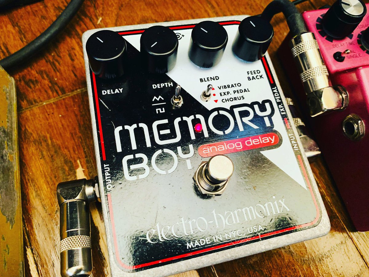 MizufuneKazuki's tweet photo. Got a great delay pedal!!
#memoryboy #electroharmonix #memoryman #analogdelay https://t.co/V9uFuAQePM