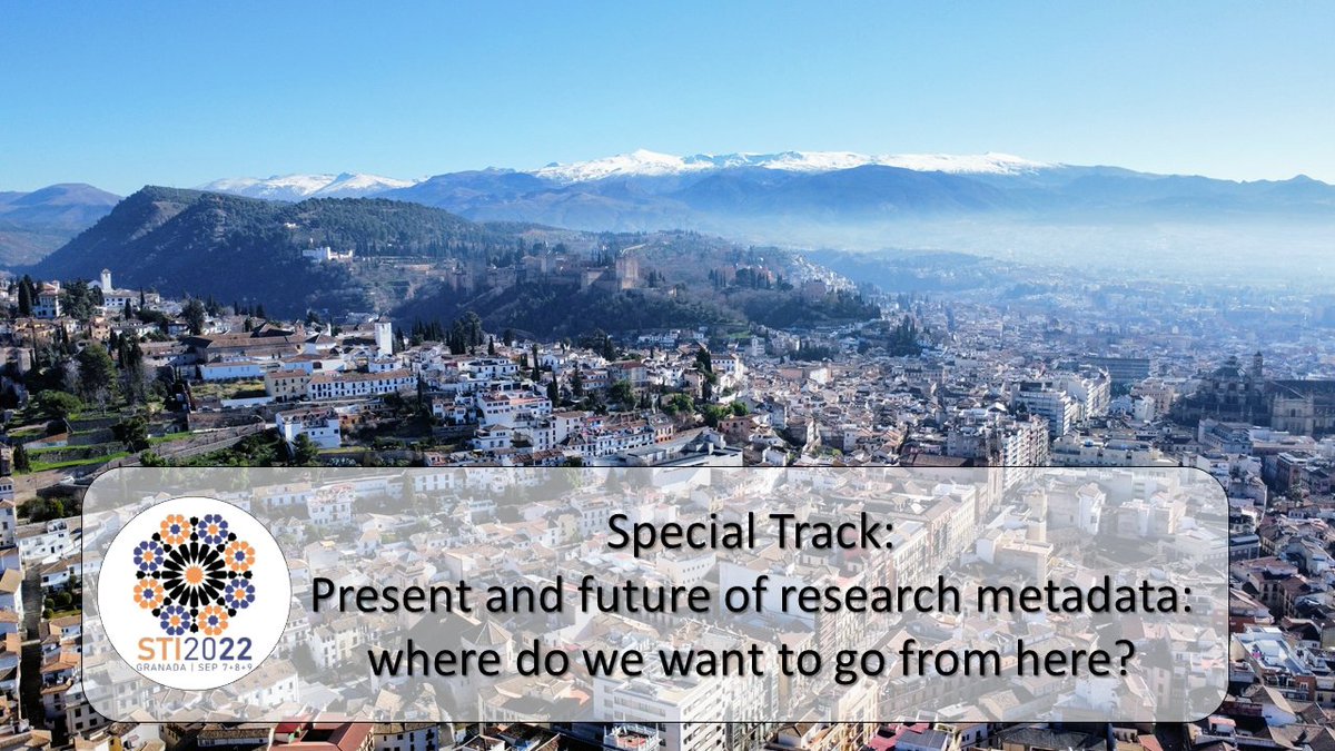 We would love to meet you at @sti2022grx to discuss all the recent developments in research metadata: @OpenAlex_org @i4oc_org @opencitations @open_abstracts @DSDimensions @TheLensOrg @internetarchive's #Refcat... CALL FOR PAPERS is now open! sti2022.org #STI2022GRX
