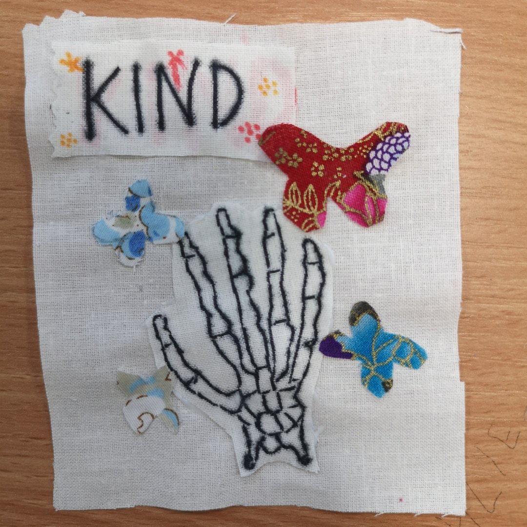 Bow Arts artist educators are working with 270 Yr 8 students <a href="/SBonnellSchool/">Sarah Bonnell School</a> to create their own textiles patch representing Sisterhood. The patches will be used to create class banners to celebrate the young people's creative interpretations of sisterhood. We love them! #IWD2022