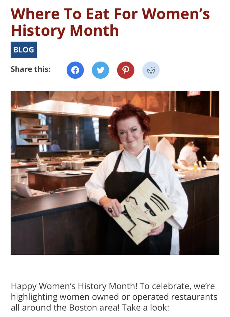 Jen_Royle's tweet photo. In honor of Women’s History Month, @DiningPlaybook acknowledges the women-owned restaurants in and around Boston. Bravo to all these amazing chefs and owners. 👏🏼 https://t.co/AwghiwoXYp