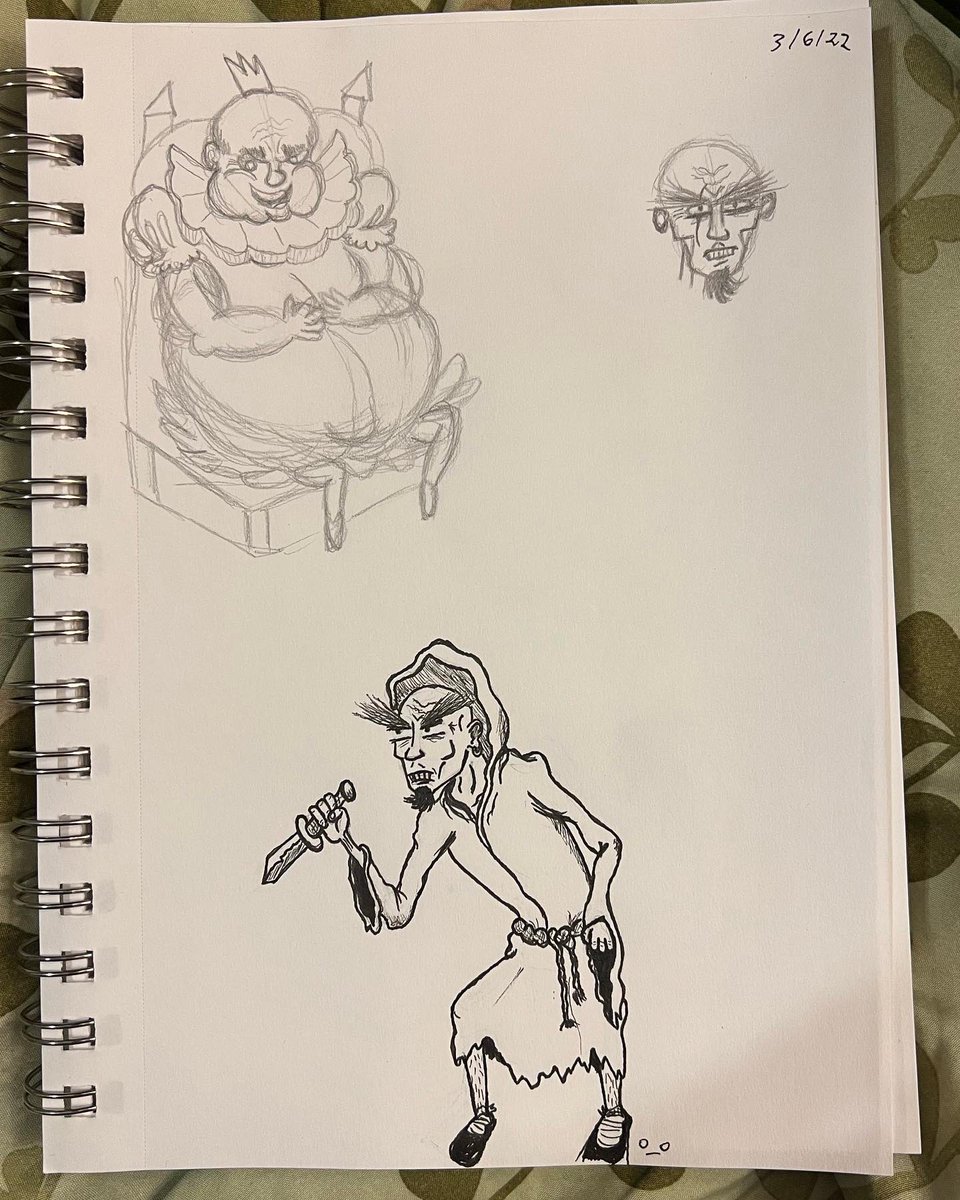 0_0blique's tweet photo. Just some recent sketches.
#art #drawing #illustration #doodle #sketch #figures #king #oldking #characters #thief #rogue #scholar https://t.co/xPg56cND1r