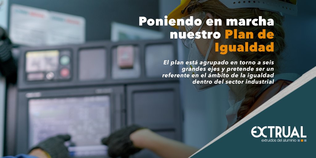 #Extrual como empresa referente en el sector del #aluminio tiene el compromiso de seguir trabajando en materia de igualdad. Buscamos romper las barreras entre hombres y mujeres, y luchar así por la #igualdad en todas las esferas de la sociedad.

#8M #díainternacionaldelamujer