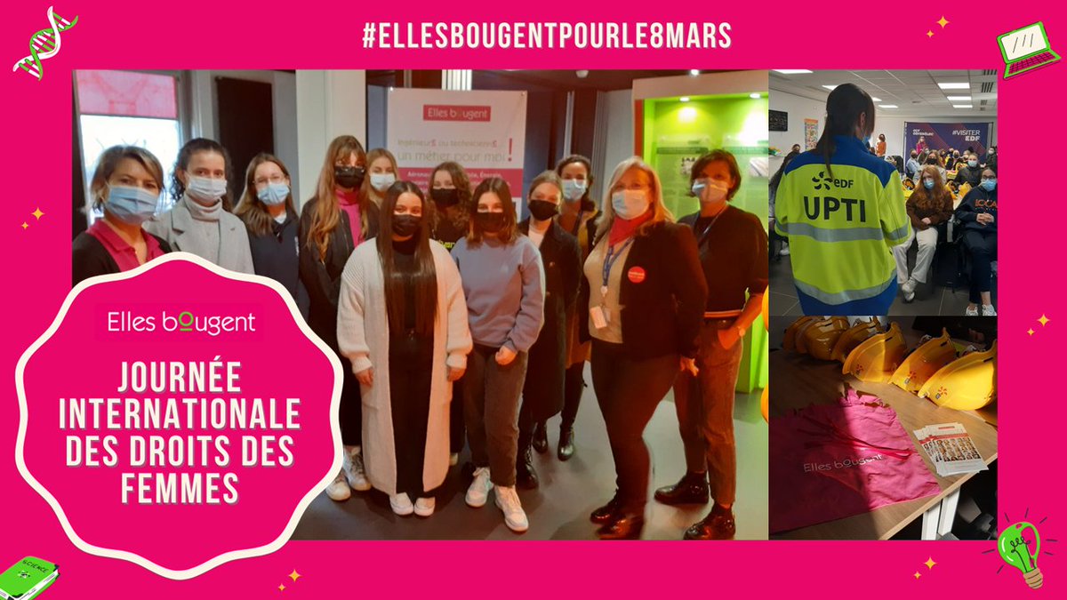 [#Tilt]
EDF n’a pas attendu le 8 mars pour reconnaître le talent des femmes et les recruter ! 💪

Tous les jours les marraines <a href="/Ellesbougent/">Elles bougent</a> déconstruisent les stéréotypes sur les femmes dans les métiers techniques. 

Rendez-vous à <a href="/EDFBouchain/">EDF Bouchain</a> et <a href="/EDFGravelines/">EDF Gravelines</a> !