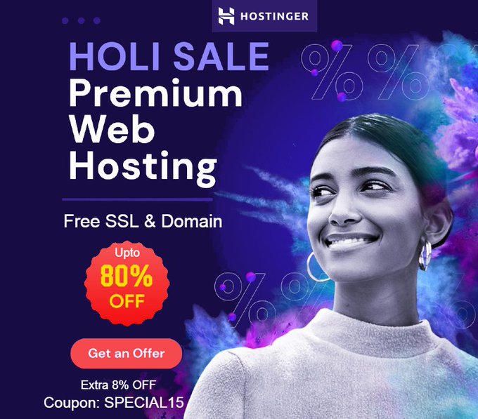 Hostinger Holi Sale 2023