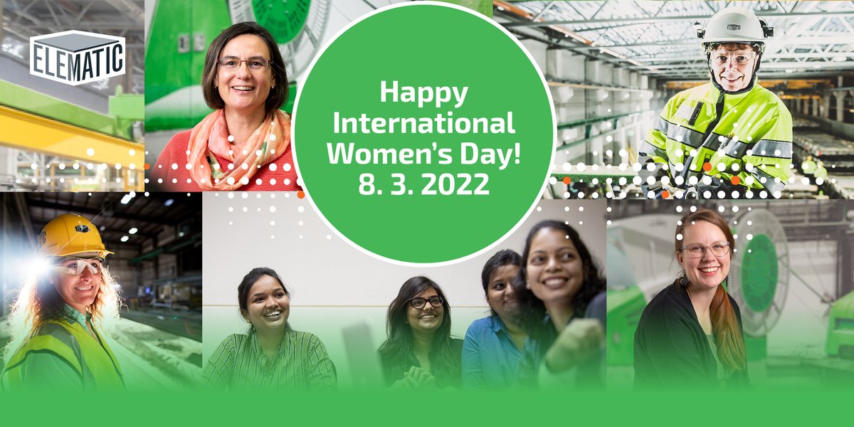 Elematic's tweet photo. Let’s acknowledge the importance of women. Not only today, on International Women’s Day 2022, but every single day of the year!
Especially the brave women of Ukraine are in our thoughts and hearts. May you soon get to live, work and love in peace! ❤️
#WomensDay #Elematic https://t.co/Bfz18HjSoH