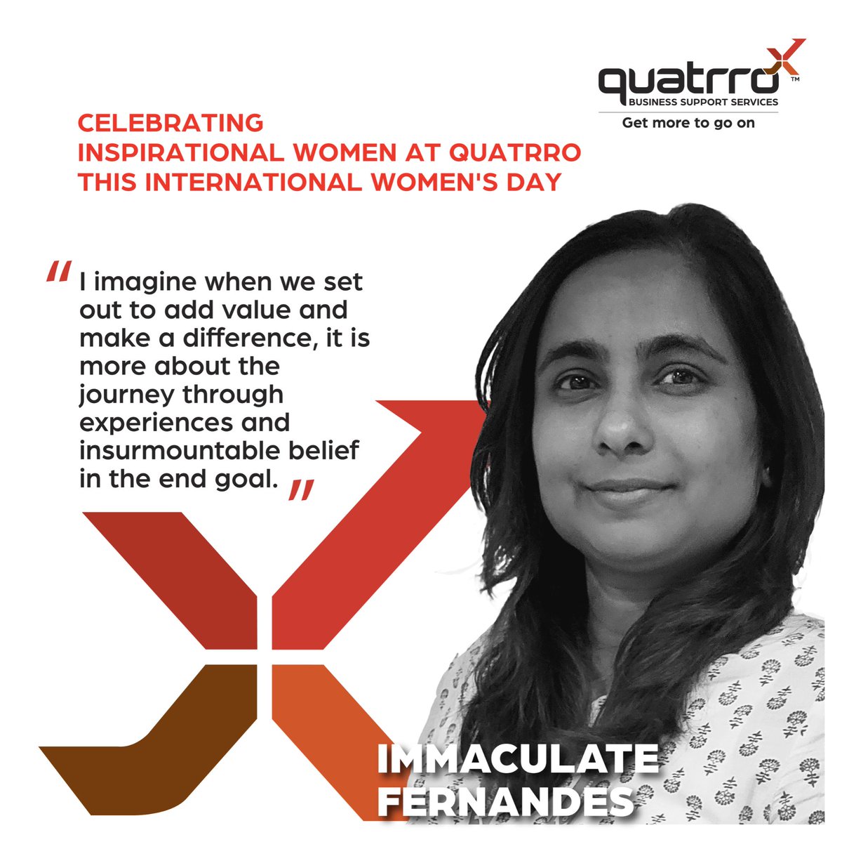 Quatrro_QBSS's tweet photo. Today we take time to celebrate some of the women at Quatrro who lead, regardless of title or position, with strength, grace, and determination. 
#QuatrroBSS #GetMoreToGoOn #InternationalWomensDay2022
#IWD2022 https://t.co/DJpHwv7Oyi