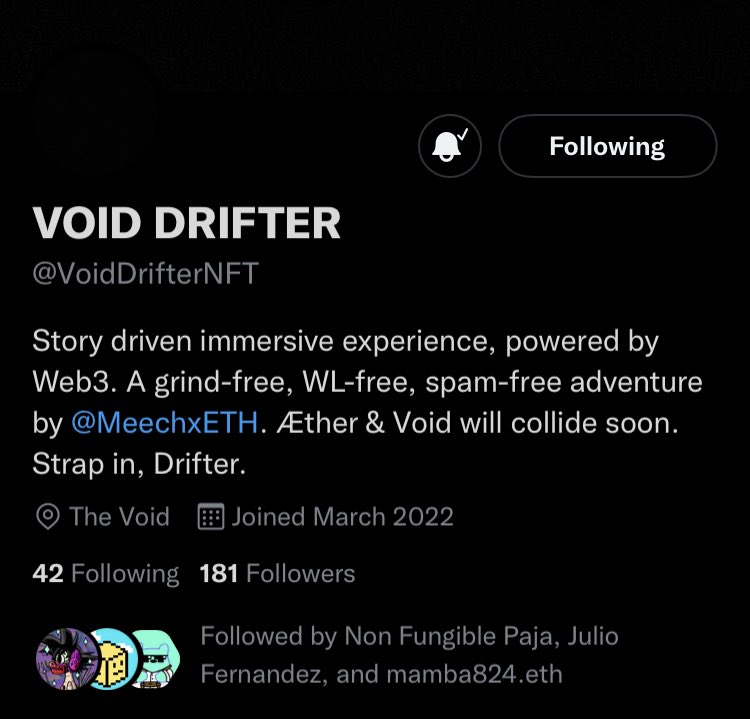 kingmojako03's tweet photo. @VoidDrifterNFT @Genenova_ @meechxETH We 👀 you @VoidDrifterNFT @billtiyu @mambabean_ @mambatrish @nikkokwela @HugoHydeGames @antoncruz @ecaterinaaa @mingleuy @iamjoshdeguzman @mambaropes @NFPaja @sijeffito @Jpopcrypto @NFTulio @citogreentea @Jay23WC https://t.co/bMFoQt6mrN