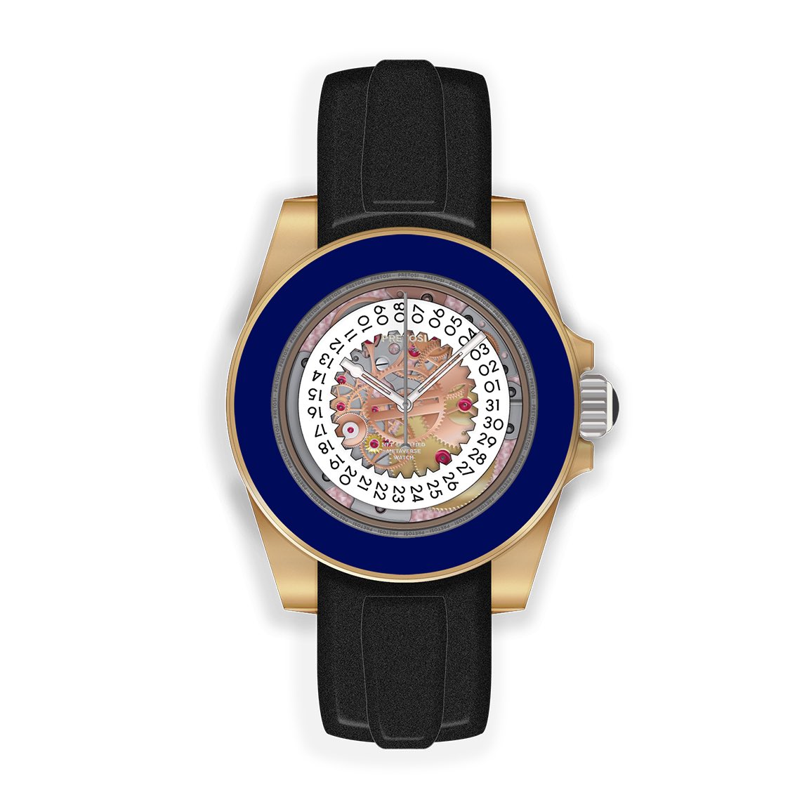 Pretosiae's tweet photo. The evolution of the Petrosi NFT Watch. From Mechanism to Crystal Date Magnifier!

#nft #nftart #nfts #nftcommunity #nftcollectors #opensea https://t.co/2eeA15XzxS