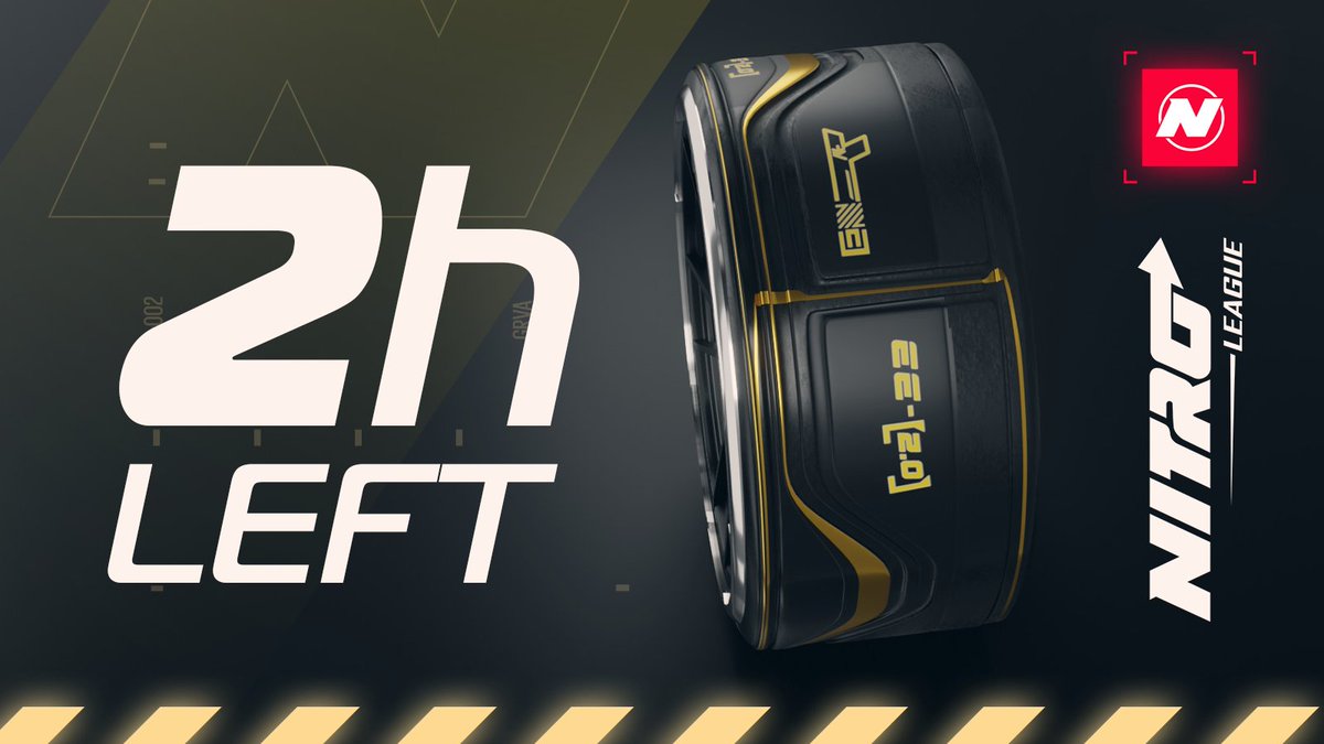 nitroleaguegame's tweet photo. 🔥 NITRO Legions! Join the raise! 

Only 2 hours left until the Legendary Thruster Tire debuts!

🗓 Starts: 8th March, 1 pm UTC to 3 pm UTC
📌Where: https://t.co/lolrSjuVuY
👉How?  https://t.co/2iv9gMG9Ez 
🏎️ Nitro Wheels: https://t.co/bbsLy2DhHn

#NFTGame #racing #P2E https://t.co/uGWciX0y72