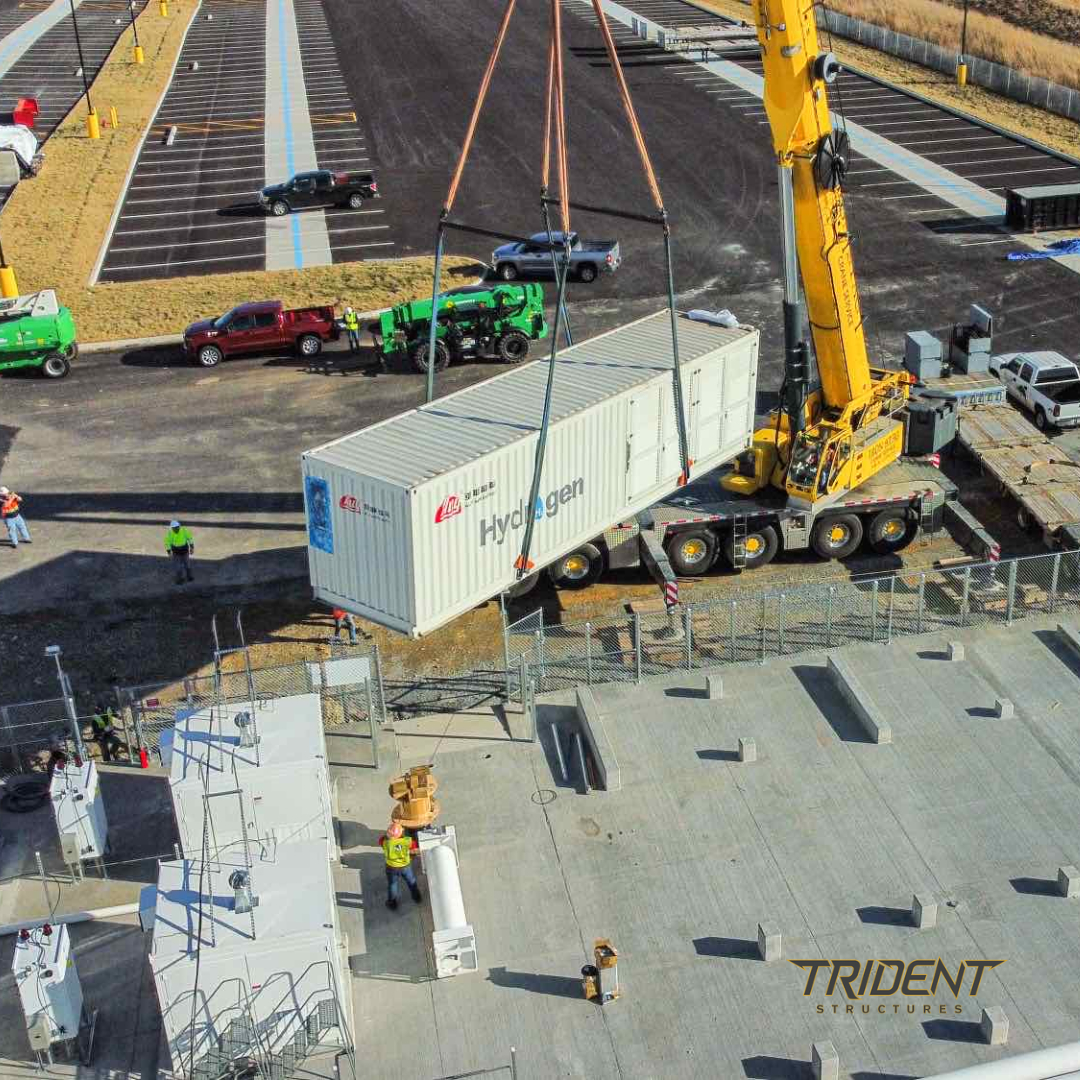 TridentEPC's tweet photo. #hydrogen will be made here soon!

Making progress up north.  Looking good team!

#tridentstructures #zeroemission #ANDnotOR #ecommerce #construction #designbuild #transportation #materialhandling https://t.co/YzDuYq6fHp