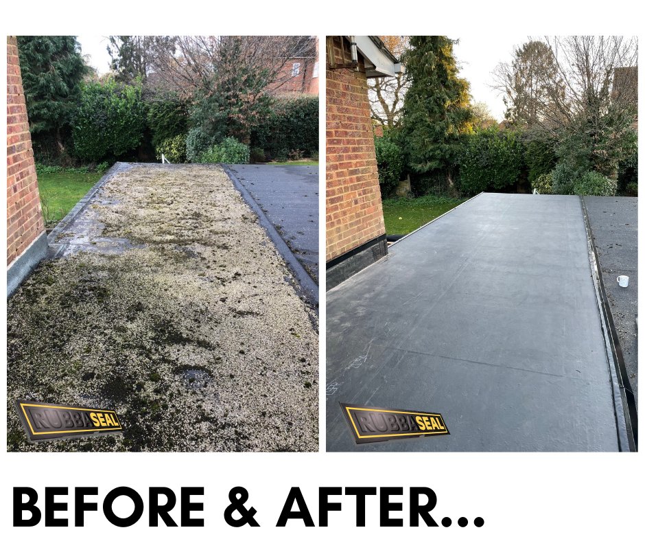 Rubbaseal's tweet image. Here is another great before &amp;amp; after shot from one of our customers! 

If you have a roofing project coming up visit our website for more information. rubba-seal.co.uk