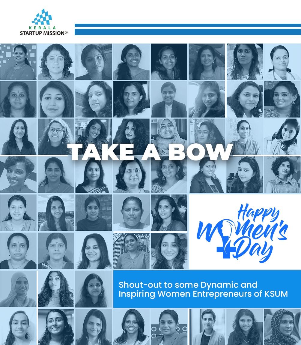startup_mission's tweet photo. On this Women's Day, we salute the women marching on their entrepreneurial journey with great determination and enthusiasm. Wishing a happy #InternationalWomensDay to all women #entrepreneurs essaying an epic story under KSUM.

#KSUM #Kerala #WomensDay2022 #startups #BreakTheBias https://t.co/jRpjrmwFCQ