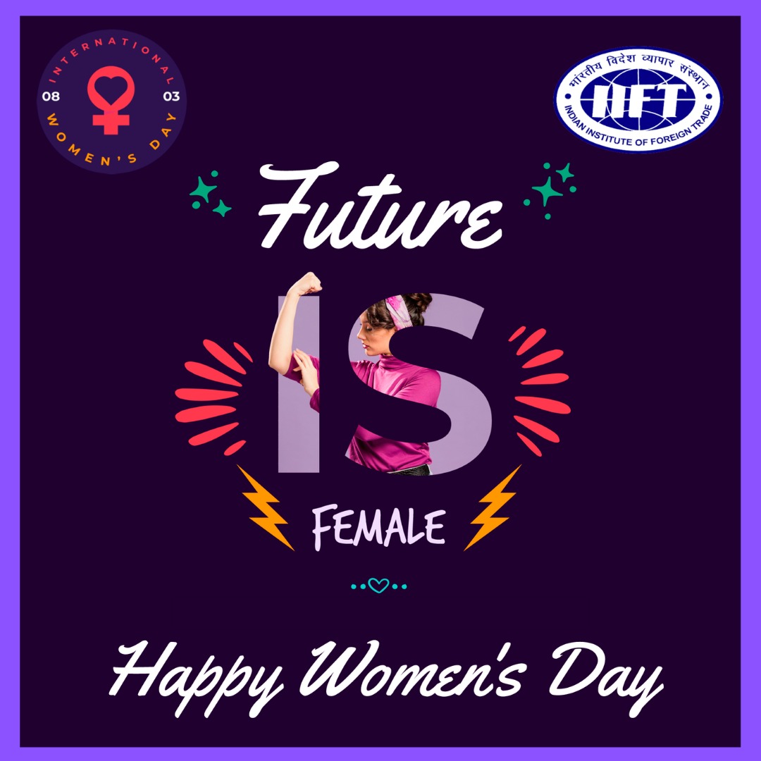 iift1963's tweet photo. To all the incredible women in the world, shine on, not just today but every single day. The IIFT Fraternity wishes all the wonderful women a very happy women's day.
#iift1963 #WomensDay2022 https://t.co/AJElHbSLHm