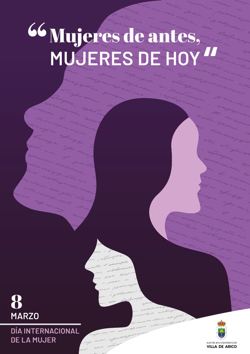 AytoArico's tweet photo. "𝙈𝙪𝙟𝙚𝙧𝙚𝙨 𝙙𝙚 𝙖𝙣𝙩𝙚𝙨, 𝙢𝙪𝙟𝙚𝙧𝙚𝙨 𝙙𝙚 𝙝𝙤𝙮" 

Hoy celebramos el #DíaInternacionalDeLaMujer. Desde el Ayuntamiento de Arico, hoy y siempre nuestra gratitud a todas las que se sacrificaron y lucharon para que hoy en día pudiéramos tener un mundo más igualitario. https://t.co/hcc7JB6Fvh