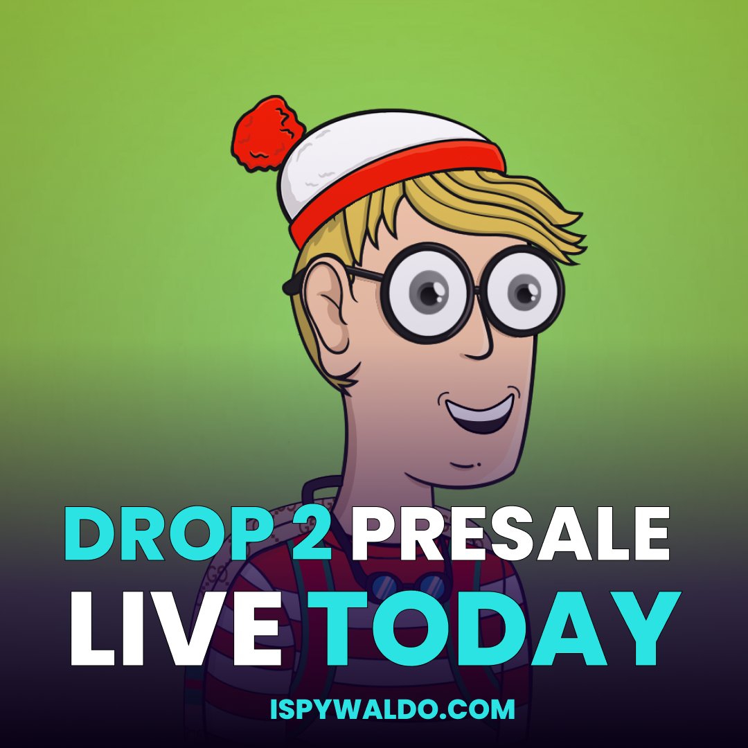 Drop 2 Whitelist Presale Today at 6pm UTC for 24 hours! 💯