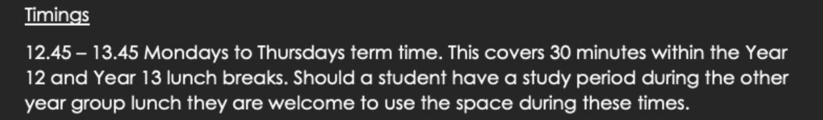 lae_exposed's tweet photo. 8. The space is only available for an hour during lunch meaning students have no place to pray any other prayers that fall during school time. 

Students have to pray outside for any prayers that aren't during the booking slot. 

#LAExposed https://t.co/AWzal2KkW3