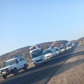 RRSEthiopia's tweet photo. On 07 March 2022, the first round Eritrean refugee relocation convoy arrived at #Serdo, a newly established site in Afar. The refugees have been displaced from #Berhale camp following the attack by TPLF rebels. https://t.co/gBRKe5zp5U