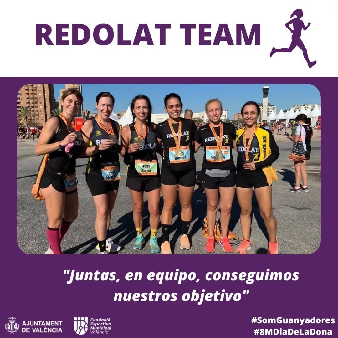 managementss's tweet photo. 🏃🏽‍♀️El recorregut es llarg i dur pero amb el meu equip @RedolatTeam 💛🖤 la meta és molt més a prop 
#SomGuanyadores
@FDMValencia 
#8M #8marzo #8Mdiadeladona
#DiaInternacionaldelaMujer https://t.co/DZhxS7hdYA