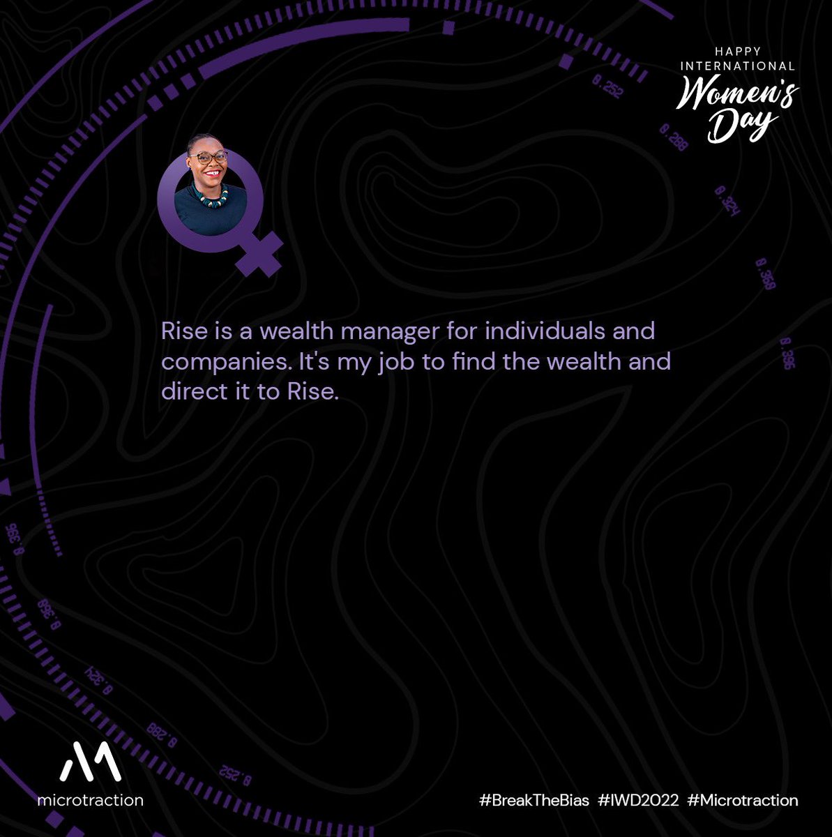 microtraction's tweet photo. Meet @Chidi_Guru, Lead, BizDev/Sales @Risevest 🚀

#BreakTheBias #IWD2022 #Microtraction https://t.co/I11BAvx6bg