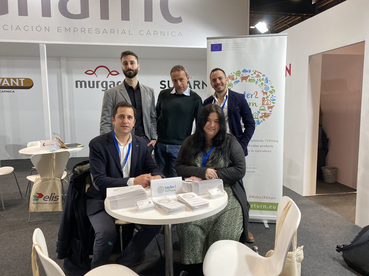 Water2REturn's tweet photo. 🎉 We are ready for our #W2RworkshopSpain!
You can visit us in the @Anafric area of @MeatAttraction
#W2Rworkshopseries
#TreatingWater2REturnNutrients 🐮💧♻️🌿 https://t.co/T68WslLf1n