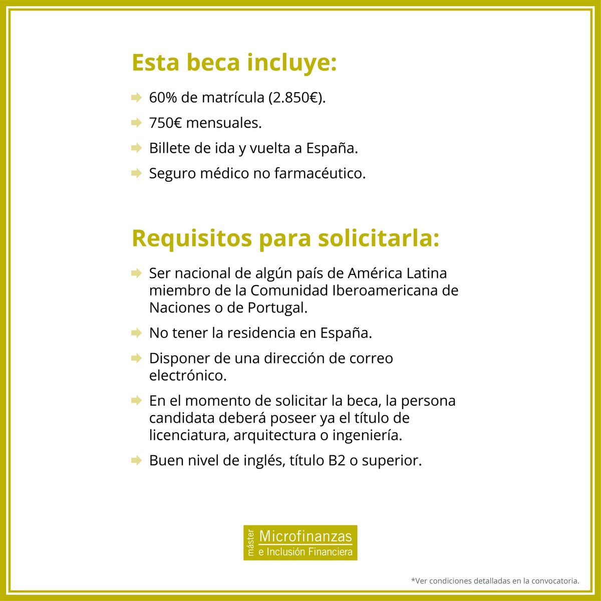 MicrocreditoUAM's tweet photo. 🔔🔔 Últimos días!! Solicita ya una de las #becas de @Red_Carolina para estudiantes de #Latinoamérica que quieran cursar nuestro Máster en #microfinanzas e #InclusiónFinanciera.
ℹ️ Convocatoria: https://t.co/nhn8zRzNGe
#MMeIF #MasterMicrofinanzasUAM #microcredito #somosUAM https://t.co/HknjKumdjx