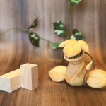 木彫りの爪楊枝ホルダー。ポケモン「ウツボット」が可愛くて実用的!