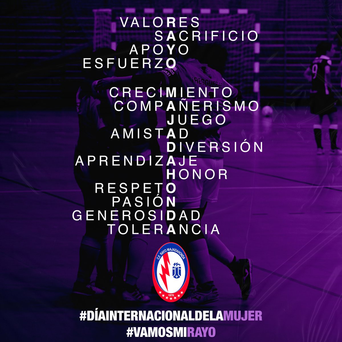 RMajadahonda's tweet photo. #DiaInternacionalDeLaMujer 💜⚡️ https://t.co/hDv0XgbdTW