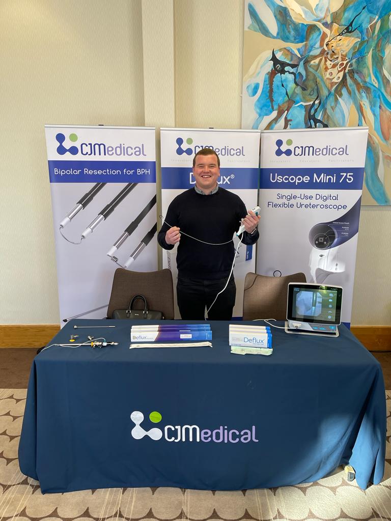 cjmedicaluk's tweet photo. Come and visit us over the next 2 days at @BSoT_UK #BSoT22 

Learn about the new #pusenuscope7.5 Single-Use Flexible Ureteroscope with one of our Product Specialists @CJM_Josh @CjmGeorge https://t.co/t2ZKHwb3Fz