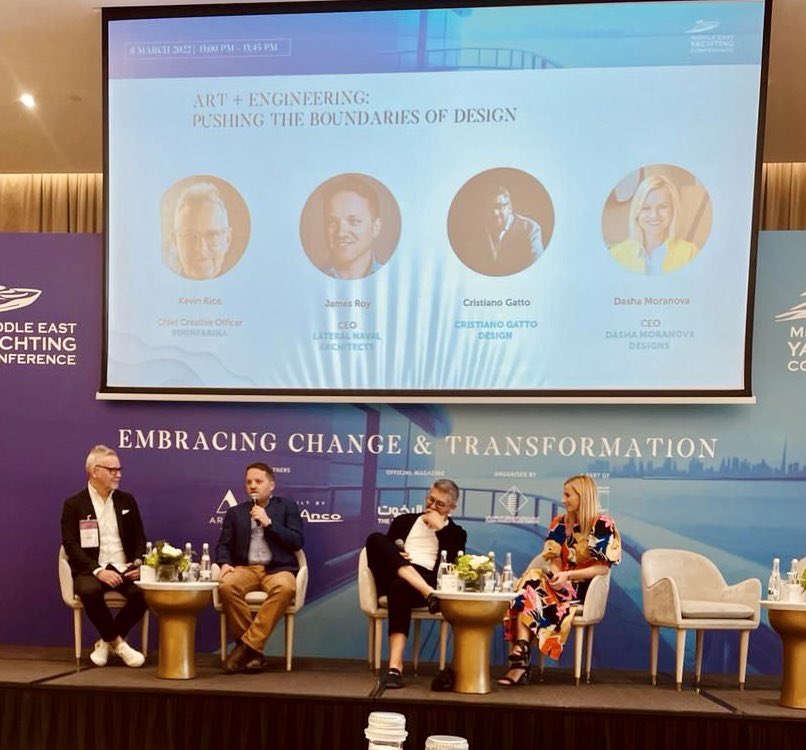 LateralJames's tweet photo. Back in Dubai for the first time since 2019. It’s bigger and more crazy than ever before! Interesting discussions at the Middle East Yachting Conference and @DubaiBoat https://t.co/qaog99GYgG