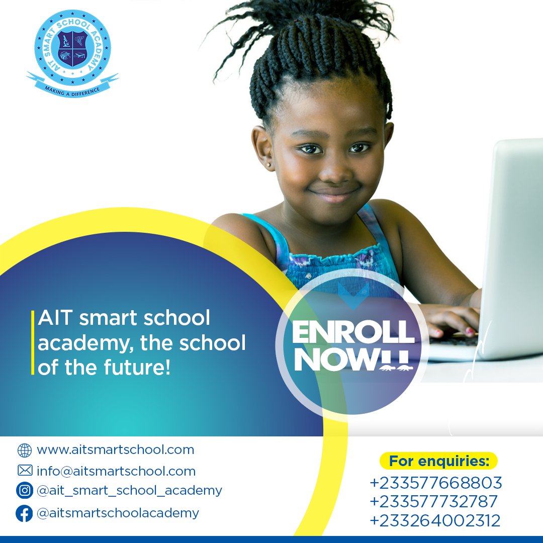 smart_ait's tweet photo. WHY WE STAND OUT
At AIT Smart School Academy:
.we use advanced educational development and delivery multimedia technologies to support teaching and learning. visit our website https://t.co/PsFWfGBhSQ for more details
AIT Smart School Academy, the school of the future!
#education https://t.co/nFLAejd3og