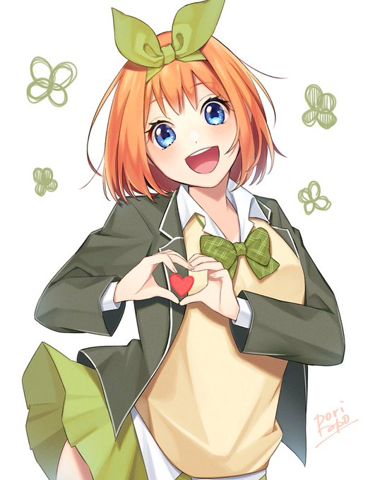 猫タシさんがTwitterに投稿した中野四葉(五等分の花嫁)のイラスト。