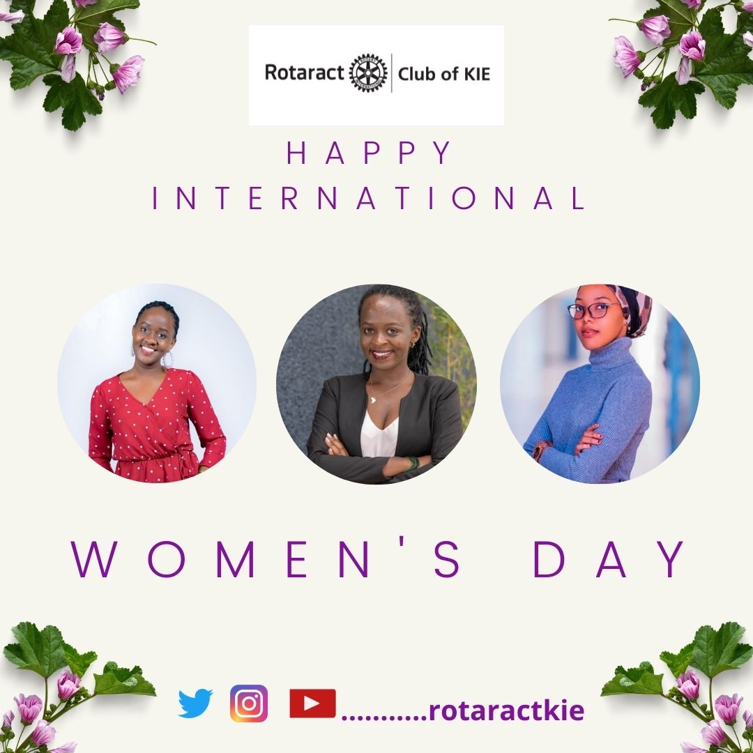 RotaractKIE's tweet photo. We've had our fair share of extraordinary female rotaractors for over 17yrs. Today on #IWD2022 we celebrate our female rotaractors from #RCKIE and @Rotaract250 for their selfless efforts in improving the lives of ppl in their communities
#HappyWomensDay
#ImagineRotary https://t.co/l8feqS8bvd
