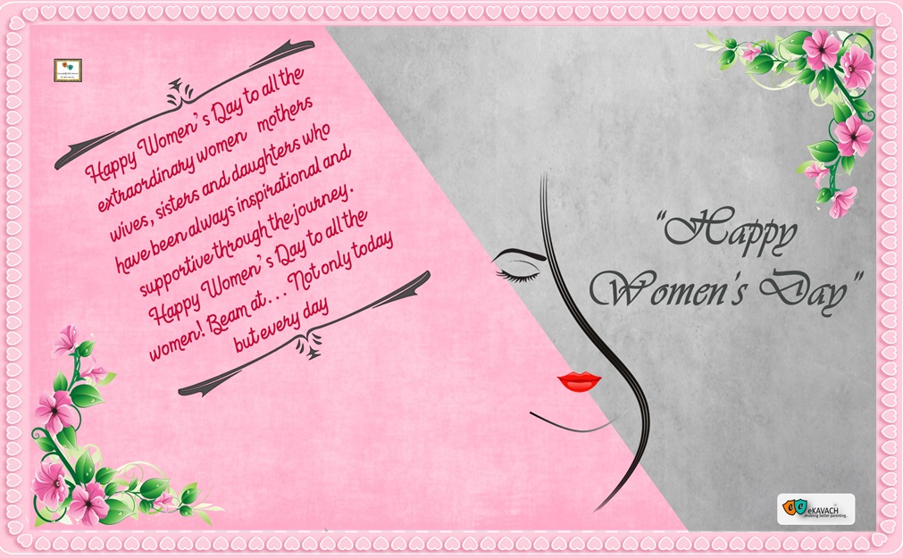 eKavach's tweet photo. #WomensDay 
#HappyWomensDay 
#HappyWomensDay2022 
#WomensDay2022 
#women 
#eKavach
#HappyWomenDay 
#HappyWomansDay 
#happywoman 
#womenempowerment https://t.co/8aC5km4wIx