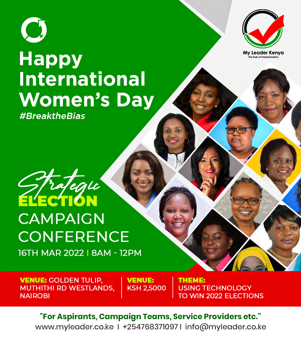 MyLeaderMLK's tweet photo. @_Idalinya @evanss_ke @BreezyCruze @nbajudas_ @itskylan2 @chepkirui____ @Victorsam110 @21kevoh @D_phennal @phanize_ke @blaqchiq4 HAPPY INTERNATIONAL WOMEN'S DAY to All WOMEN ASPIRANTS 
#IWD2022 | #BreakTheBias | #IWD22 | #WomensDay | #InternationalWomensDay2022

My Leader Kenya (MLK) Invites You to 2022 Aspirants Campaign Conference next week.

Register here to attend https://t.co/L7I6zdNbfr 

0768371097 https://t.co/fnqtlQdfqa