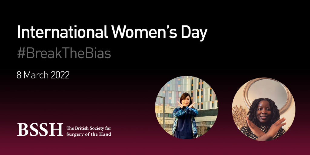 British Society for Surgery of the Hand (@bsshand) on Twitter photo BSSH Members <a href="/dee_osei/">Denise Osei-Kuffour</a> & <a href="/SuzEThomson/">Suzanne Thomson</a> take a stance to #BreakTheBias this #InternationalWomensDay #IWD2022 📸🙅♀️
Denise has kindly shared her thoughts on breaking the bias through celebration and encouragement of diversity in #HandSurgery on our website 👇
bssh.ac.uk/about/news/237… BSSH Members <a href="/dee_osei/">Denise Osei-Kuffour</a> & <a href="/SuzEThomson/">Suzanne Thomson</a> take a stance to #BreakTheBias this #InternationalWomensDay #IWD2022 📸🙅♀️
Denise has kindly shared her thoughts on breaking the bias through celebration and encouragement of diversity in #HandSurgery on our website 👇
bssh.ac.uk/about/news/237…