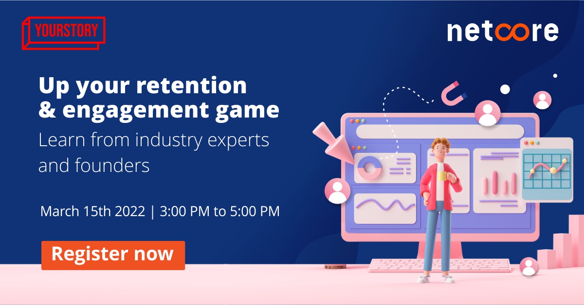 netcore_cloud's tweet photo. Want to ‘Up your retention & engagement game’?
Register for our webinar co-hosted by @YourStoryCo & hear directly from industry experts & successful founders about strategies to retain and engage with your users.
@HelloAvadhoot
#NetcoreForStartups #Startups #Retention https://t.co/AavX2rR04G