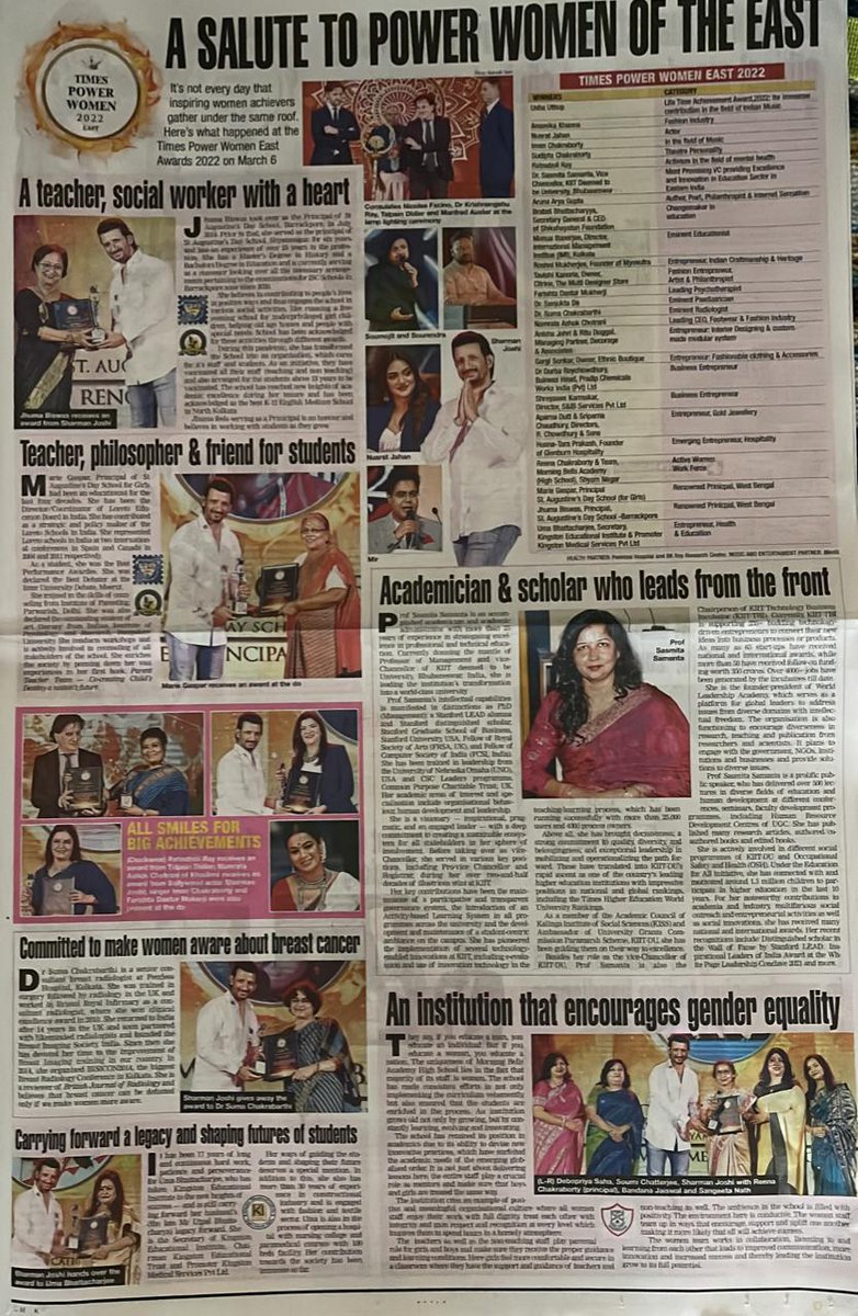 sasmita1samanta's tweet photo. Thank you Times of India for bringing out this article on the eve of International Women's Day https://t.co/4NDOGZEbrB