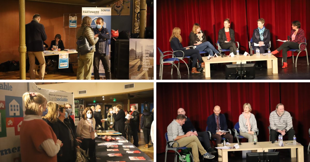 Ccas_Besancon's tweet photo. | LUNDISOCIABLE : RETOUR EN IMAGES |
Franc succès pour cette saison 3 sur la thématique du #logement :
▪ Plus de 3️⃣0️⃣0️⃣ participants,
▪ 2️⃣0️⃣ intervenants lors de 4️⃣ tables rondes, 
▪ 1️⃣7️⃣ stands de nos partenaires. 
Un grand merci à tous d'avoir répondu présent à ce rdv ! https://t.co/b4x8ffBGZU