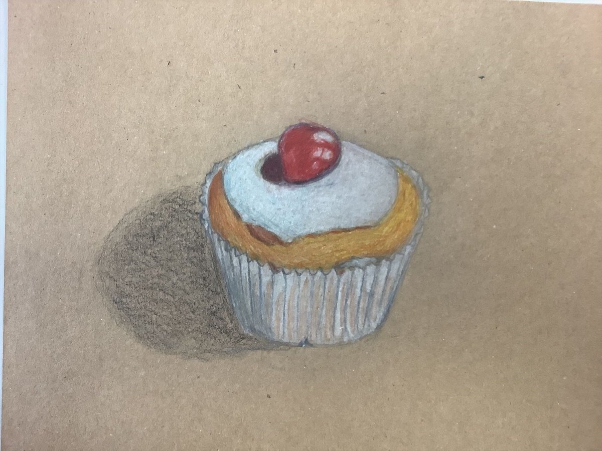 NDHSDesignDept's tweet photo. Fantastic drawings of cupcakes by S1 as part of their still life unit! Beautiful use of colour - well done! #stilllife @ndhsglasgow https://t.co/CSuzm6uXqQ