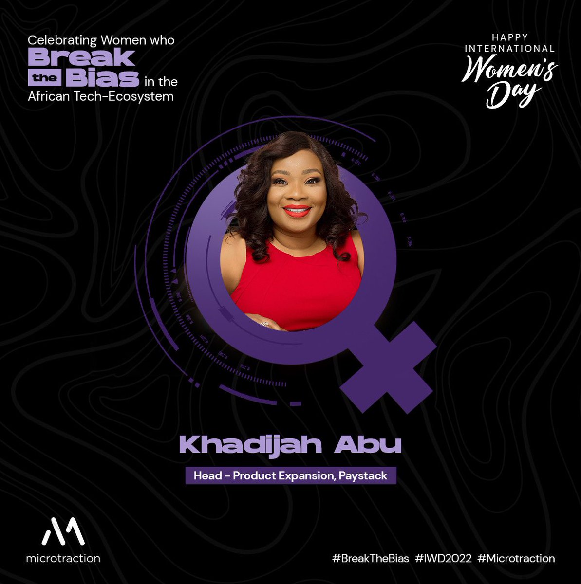 microtraction's tweet photo. Meet @kdxxl, Head of Product Expansion @paystack 🚀

#BreakTheBias #IWD2022 #Microtraction https://t.co/JeHwMVWfbS