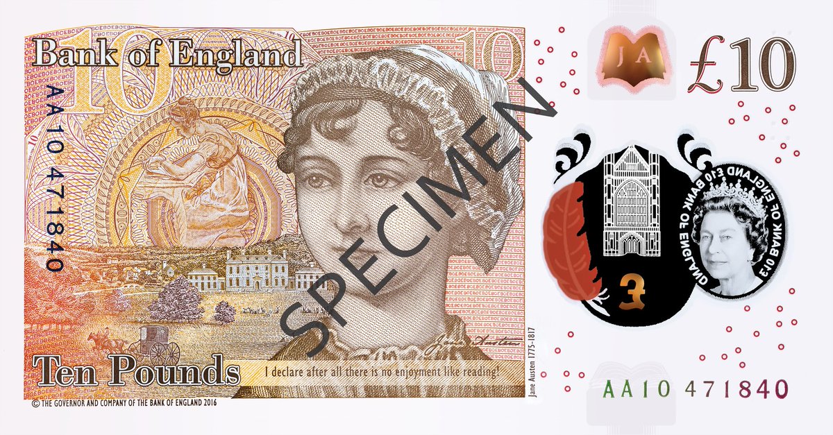 bank of england on twitter jane austen features on the back of our 10 note jane was an english novelist who began writing at the age of 11 you can find out