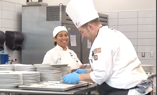 WSLSBrittany's tweet photo. ACF Culinary Team USA is here in Roanoke practicing for their world cup competition in Luxembourg! Coming up on @VirginiaToday10Β find out how these chefs are giving back to the students at Virginia Western Community College. #Roanke #ACFCulinaryTeam π½ https://t.co/2NnnzA7xxh