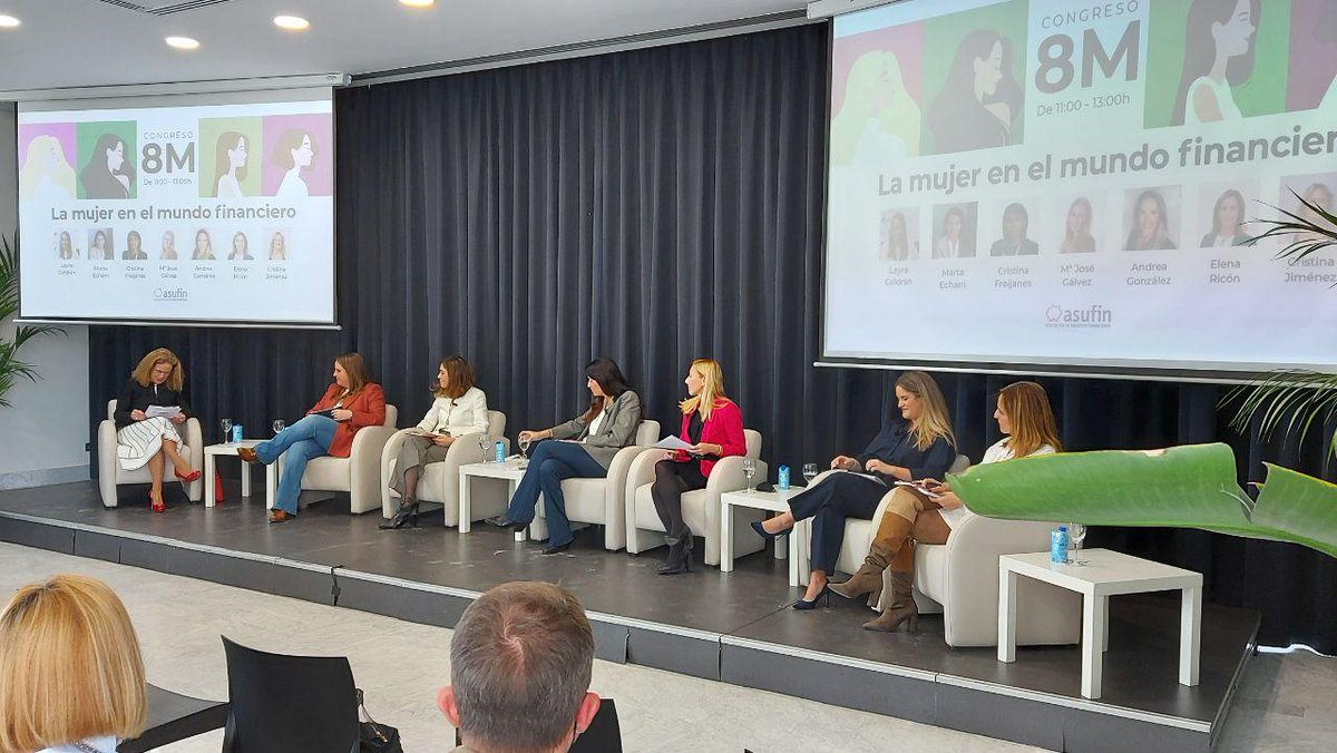 Comienza ya nuestra mesa redonda con expertas en el sector #financiero

📌Cristina Jiménez <a href="/fide_fundacion/">Fide Fundación</a> 
📌Leyre Celdrán <a href="/asocfintechins/">AEFI Asociación Fintech</a> 
📌<a href="/marta_echarri/">Marta Echarri</a>  <a href="/N26ES/">N26 España</a>  
📌Cristina Freijanes #UNACC
📌María José Gálvez
📌<a href="/regglez/">Andrea Gonzalez G. Vega</a> <a href="/Spainsif/">Spainsif</a>  
📌Elisa Ricón <a href="/INVERCOinfo/">Inverco</a>  

#8M