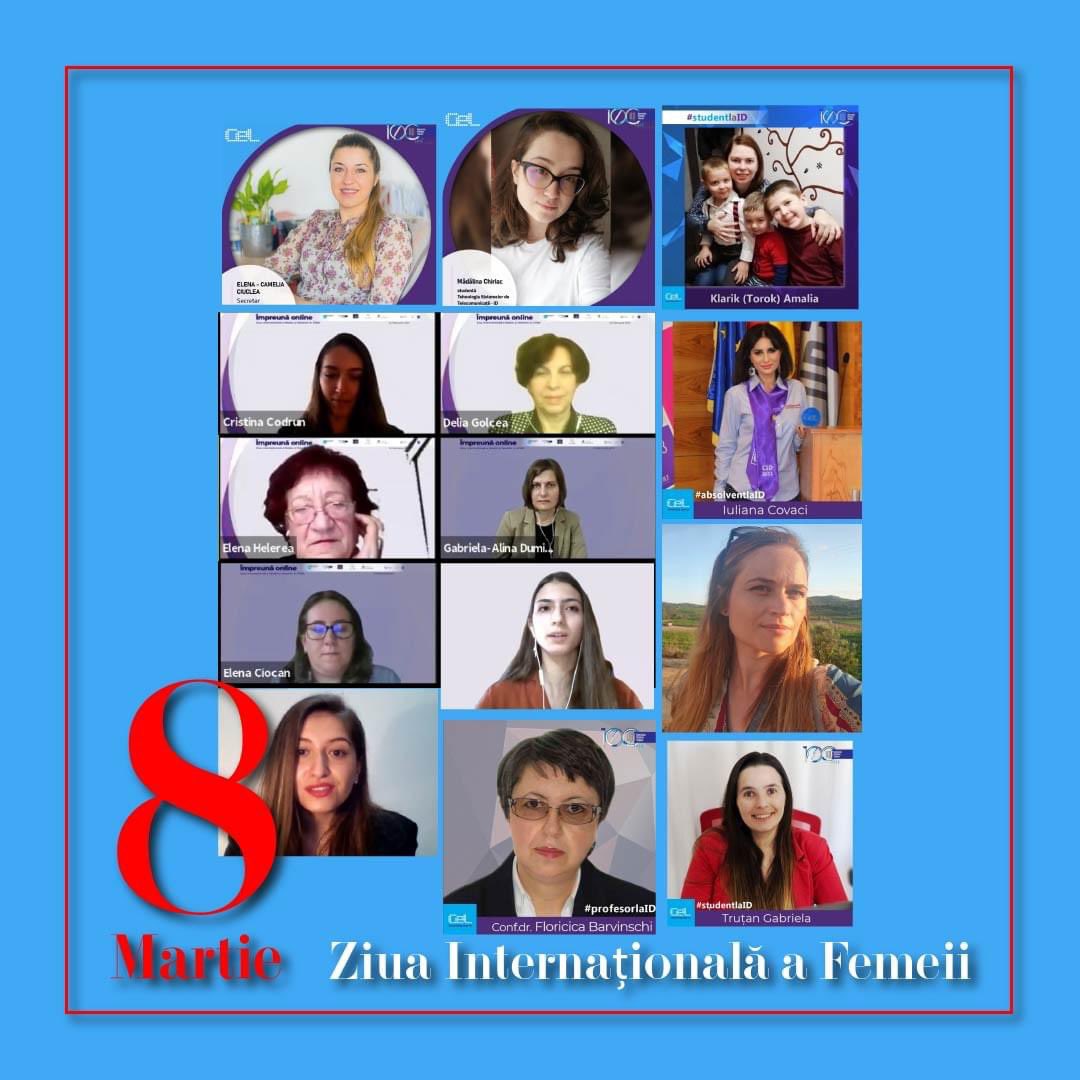 Astăzi sărbătorim colegele, studentele, cadrele didactice, colaboratoarele care ne-au sprijinit și susținut cu multă dedicare de-a lungul anilor și care ne sunt alături în continuare în toate activitățile.❤ Sunteți remarcabile în tot ceea ce faceți ! La mulți ani! 💐