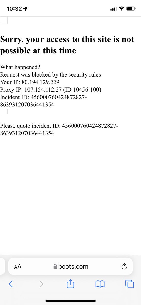 Naye1980's tweet photo. @BootsHelp  i can’t get on to your app or your website today. I had been able to get on the app for a little bit, put a few things in my basket, signed in and then this………. Help! https://t.co/B7mHya5dKf