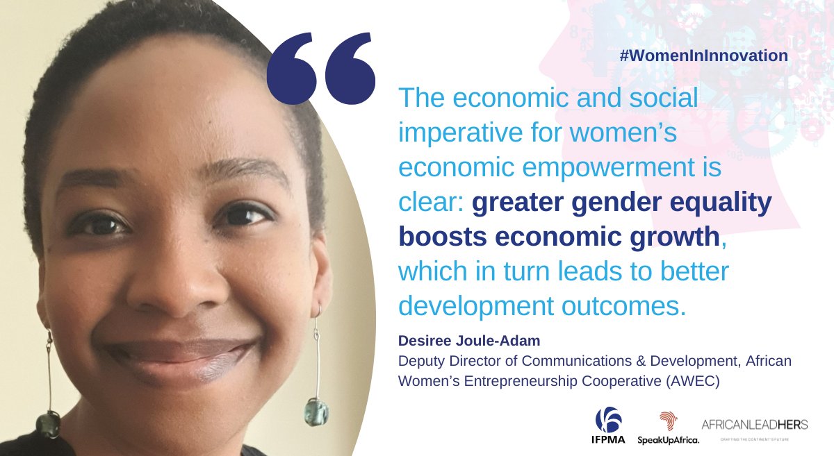 “My biggest goal in life is to bring a greater investment to #Africa. Telling Africa’s story through her entrepreneurs and reminding Africa who she is.” <a href="/DesJouleAdam/">Desiree Joule-Adam</a> highlights what is possible for Africa when #women innovate. #IWD2022