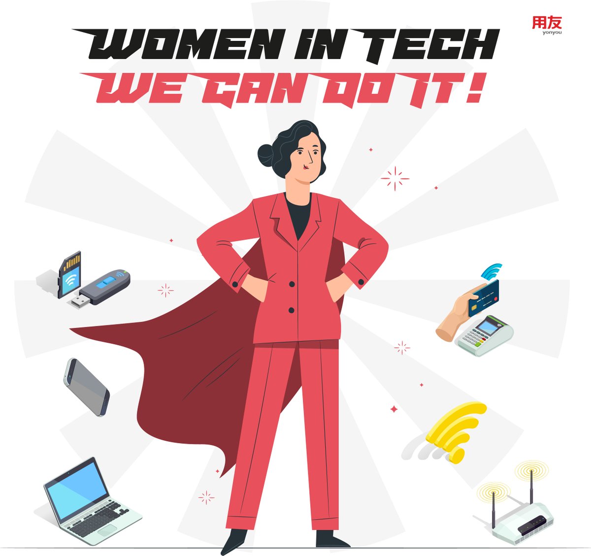Technology should have no gender gap. 
#IWD2022 This year, we are committed to #BreakTheBias. In Yonyou Hong Kong, we are proud to say that 45% of our workforce is female, and we continue to encourage more talented women to drive business innovation with us together.
#SaaS #Cloud