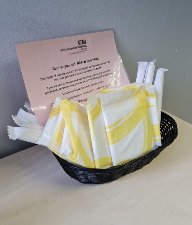 mabrown10001's tweet photo. To celebrate #InternationalWomensDay and our staff, #ELHT will provide free sanitary products in all staff facilities from today. Thank you to our fabulous Estates and Facilities dept for making this happen! #Dignity #EndPeriodPoverty @ukrishnamoorth1  @MrsQuincent @ELHT_NHS https://t.co/LkIauOjiTZ